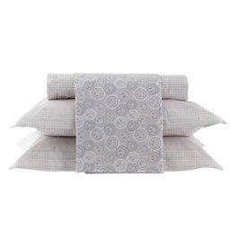 Jogo de Cama Solteiro Vida Bela 200 Fios Happy Kacyumara - 1