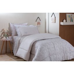 Jogo de Cama Solteiro Vida Bela 200 Fios Happy Kacyumara - 3