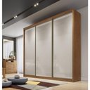 Ver imagem 3 de Guarda Roupa Casal 3 Portas 6 Gavetas Diamond-cumaru Off White Móveis Novo Horizonte