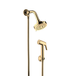 Ducha Lorentrio com Desviador 1902 C16 - Dourado:dourado Brilho
