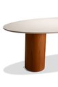 Ver imagem 3 de Mesa de Jantar Oval Sevilha 160cm X 90cm 4 Lugares Off White