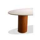Ver imagem 3 de Mesa de Jantar Oval Sevilha 160cm X 90cm 4 Lugares Off White