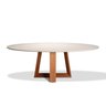 Mesa de Jantar Oval 160cm X 90cm 4 Lugares Off White - 2