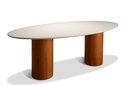 Ver imagem 4 de Mesa de Jantar Oval Sevilha 160cm X 90cm 4 Lugares Off White
