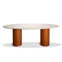 Ver imagem 1 de Mesa de Jantar Oval Sevilha 160cm X 90cm 4 Lugares Off White