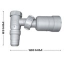 Ver imagem 5 de Adaptador Máquina Lavar Roupa 45º com Retenção 38mm e 40mm