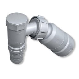 Adaptador Máquina Lavar Roupa 45º com Retenção 38mm e 40mm - 1