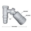 Ver imagem 2 de Adaptador Máquina Lavar Roupa 45º com Retenção 38mm e 40mm