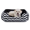 Ver imagem 1 de Cama de Cachorro Dupla Face Lola - G - Chevron Preto
