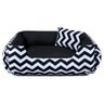 Cama de Cachorro Dupla Face Lola - G - Chevron Preto - 2