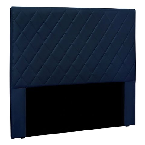 Cabeceira Casal 1,40m Córdoba Suede Azul Marinho - Pallazio