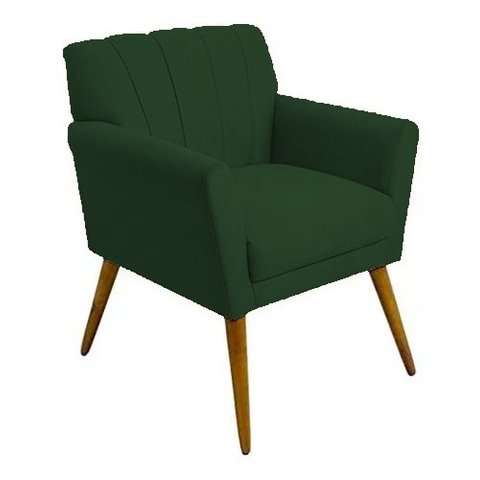 Poltrona Decorativa Cecília - Verde - Renascer Decor