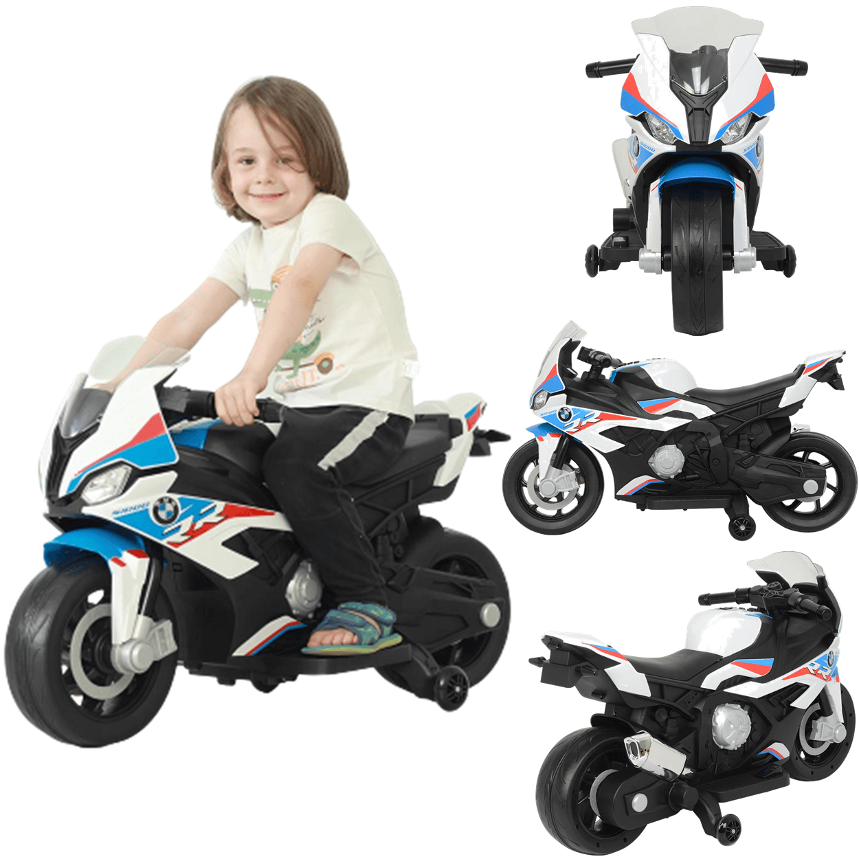 Mini Moto Elétrica Infantil BMW S1000 RR Zippy Toys Crianças Diversos  Modelos Suporta 30kg Bateria Recarregável - Auto Equip