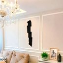 Ver imagem 3 de Decoração Escultura de Parede em Metal Casa Exclusivo no Brasil Home Decor Preto