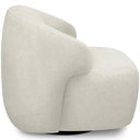 Ver imagem 6 de Kit 02 Poltronas Decorativa Orgânica Giratória para Sala Living Barolo L06 Bouclê Off White -