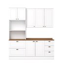 Ver imagem 4 de Cozinha Compacta Amy Casa 812 3 Portas 5 Gavetas MDF 191,5cm Branco Casa 812