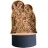 Luminária de Mesa Abajur 3d Sagrada Família Led 4w 5v 3 em 1 Embu Led - 1