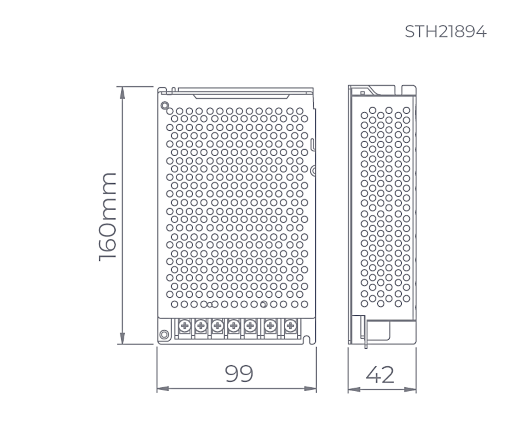 Fonte 12V Eco 100W Para Fita Led STELLA STH21894 - 3