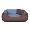 Cama de Cachorro Dupla Face Lola 65x50 Azul Poá Marrom - 4