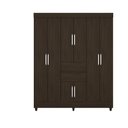 Ver imagem 2 de Guarda Roupa Casal Pequim 8 Portas Café Touch - Mercado Dos Móveis