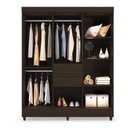 Ver imagem 3 de Guarda Roupa Casal Pequim 8 Portas Café Touch - Mercado Dos Móveis