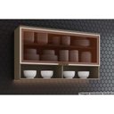 Ver imagem 1 de Cozinha Modulada Henn Connect Armário C/2 Nichos e 1 Porta Basculante C/vidro 120x67cm Duna-henn