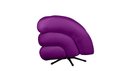 Ver imagem 2 de Poltrona Micheli 94cm Base Reclinável Veludo: Roxo