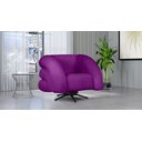 Ver imagem 4 de Poltrona Micheli 94cm Base Reclinável Veludo: Roxo