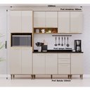 Ver imagem 5 de Cozinha Modulada Compacta 5 Peças com Tampos e sem Pia Isis Luciane Móveis