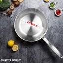 Ver imagem 7 de Duxtop Frigideira de Aço Inox 9.5” Compatível com Indução (prata)