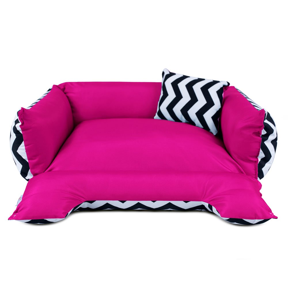 Enxoval Cama de Cachorro Dupla Face Lola - EGG - Chevron Pink - 5