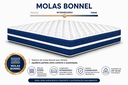 Ver imagem 5 de Kit Cama Box Baú Casal 138x188 cm + Colchão Molas Bonnel Casal 24 cm Azul Suede