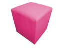Ver imagem 1 de Puff Puf Banqueta Decorativo Lavínia Quadrado Suede Rosê Mz Decor