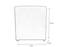 Ver imagem 3 de Puff Puf Banqueta Decorativo Lavínia Quadrado Suede Rosê Mz Decor
