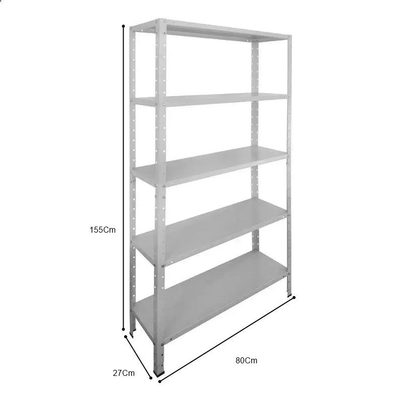 Kit 2 Estante Aço 5 Prateleiras Suporta 100Kg W3 10071 - 3
