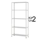 Ver imagem 1 de Kit 2 Estante Aço 5 Prateleiras Suporta 100Kg W3 10071