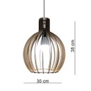 Ver mais imagens de Lustre Luminária Pendente de Madeira Mdf Mod. Acácia