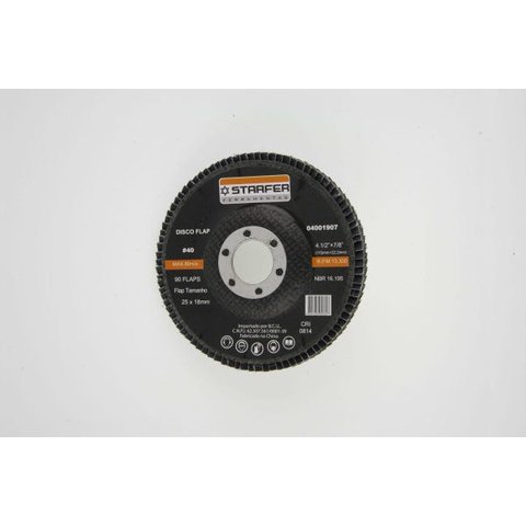 Disco Flap 4.1/2" 40 Starfer 10 unidades