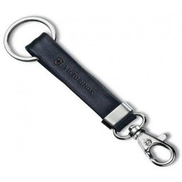 Chaveiro em couro com mosquetão e argola victorinox 4.1853 - 1