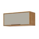 Ver imagem 1 de Armário Aéreo Geladeira Aurea 80 Cm 1 Porta Cinamomo/off White