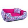 Enxoval Cama de Cachorro Dupla Face Lola - G - Unicórnio Azul Pink - 5
