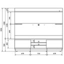 Ver imagem 2 de Rack com Painel Chicago Línea Brasil