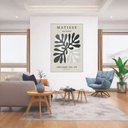 Ver imagem 1 de Quadro Canvas The Cut Outs Matisse 90x60cm Mold Branca