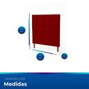 Ver imagem 5 de Cabeceira Estofada para Cama de Solteiro 90 Julia Suede