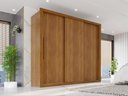 Ver imagem 1 de Guarda-Roupa Casal com 3 Portas de Correr Multimóveis Cinamomo