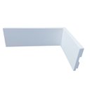 Ver imagem 1 de Kit 15 Barras de Rodapé de Poliestireno 7cm de Altura Liso Branco (7x1x240cm) - Formix 3d