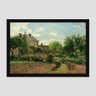 Quadro Camille Pissarro Garden Vinil Moldura Preta 45X30Cm - 1