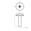 Ver imagem 3 de Parafuso com Bucha Bolha Sahara Nx350 Philips Preto Kit 4