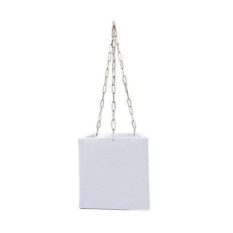 Vaso Planta 20x20 Pendurar Samambaia Trepadeira Polietileno BGPLASTICOS V1020ST BRANCO 006