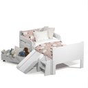 Ver imagem 6 de Mini Cama Infantil Montessoriana com Baú Bella + Colchão:branco